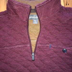Eddie Bauer quilted quarter zip